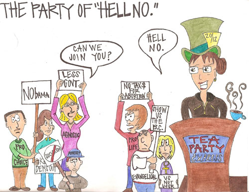 Tea Party Cartoon